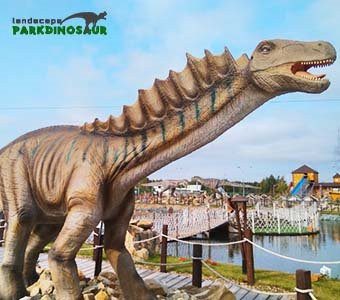 Statua di dinosauro a grandezza naturale Animatronic