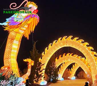 Lanterna del drago di grandi dimensioni per esterni